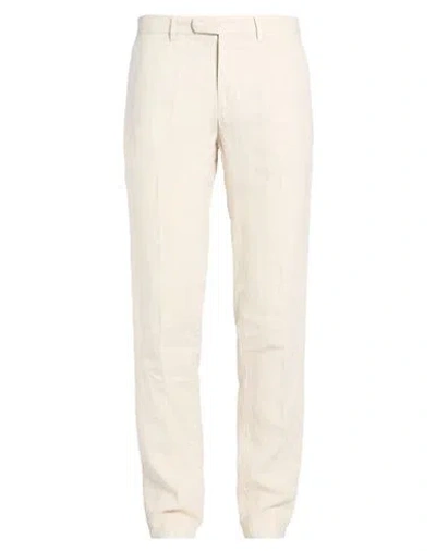 Boglioli Man Pants Off White Size 40 Linen