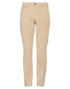 Boglioli Man Pants Sand Size 34 Cotton, Modal, Elastane In Beige