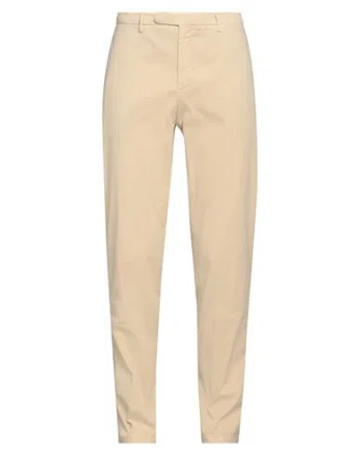 Boglioli Man Pants Sand Size 40 Cotton, Elastane In Beige