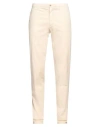 Boglioli Man Pants Sand Size 40 Cotton, Elastane In Beige