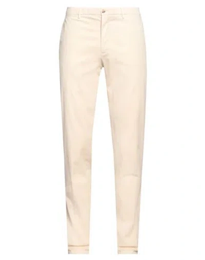 Boglioli Man Pants Sand Size 40 Cotton, Elastane In Beige