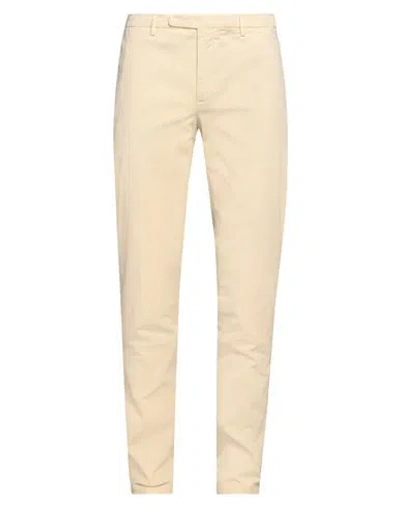 Boglioli Man Pants Sand Size 40 Cotton, Elastane In Beige