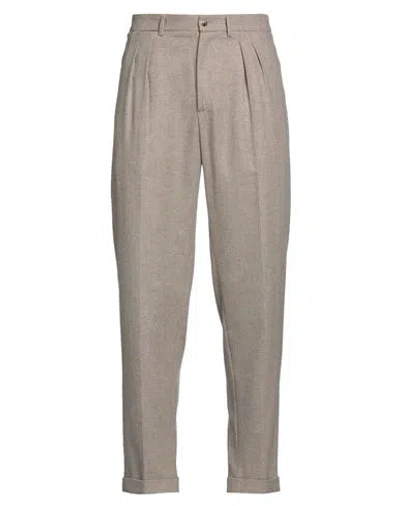 Boglioli Man Pants Sand Size 40 Virgin Wool, Polyamide, Acrylic, Cashmere In Beige