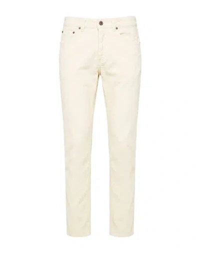 Boglioli Man Pants White Size 32 Cotton, Viscose, Elastane