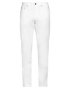 Boglioli Man Pants White Size 34 Cotton, Silk, Elastane