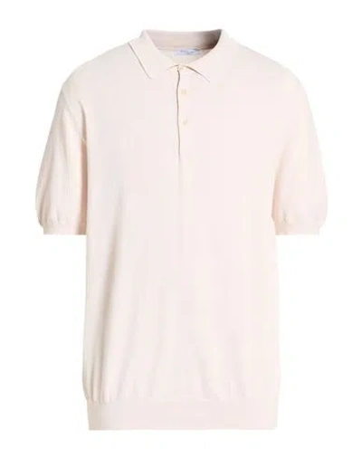 Boglioli Man Polo Shirt Beige Size L Cotton In Neutral