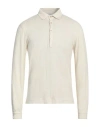 Boglioli Man Polo Shirt Ivory Size Xs Cotton In White