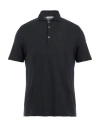 Boglioli Man Polo Shirt Midnight Blue Size S Cotton, Linen