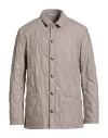 Boglioli Man Puffer Beige Size 44 Virgin Wool, Polyamide, Acrylic, Cashmere, Elastane In Neutral