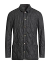 Boglioli Man Puffer Charcoal Size 38 Virgin Wool, Polyamide, Acrylic, Cashmere, Elastane In Black