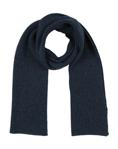 Boglioli Man Scarf Navy Size - Virgin Wool, Cashmere