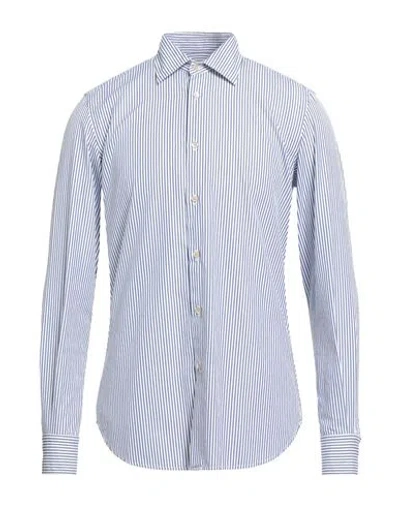 Boglioli Man Shirt Blue Size 17 ½ Cotton