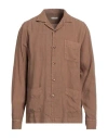 Boglioli Man Shirt Brown Size Xxl Linen