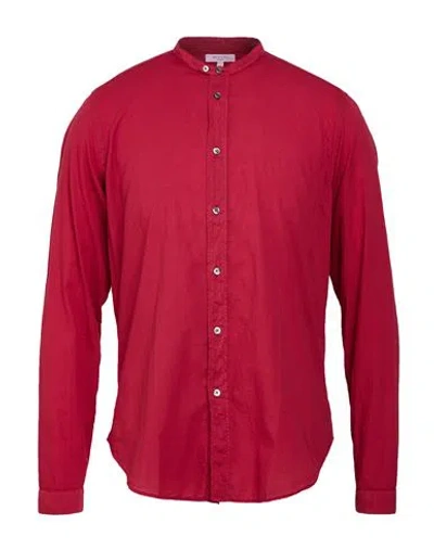 Boglioli Man Shirt Burgundy Size 15 ¾ Cotton In Red