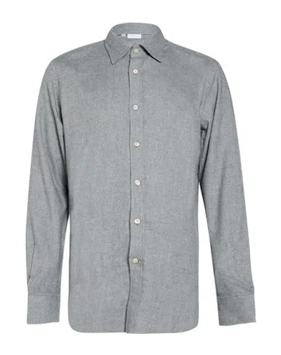 Boglioli Man Shirt Grey Size 15 ¾ Cotton In Gray