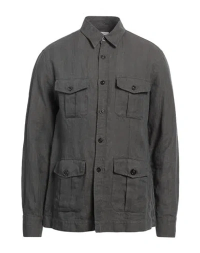 Boglioli Man Shirt Lead Size Xxl Linen