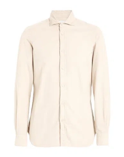 Boglioli Man Shirt Light Grey Size 15 Cotton In Gray