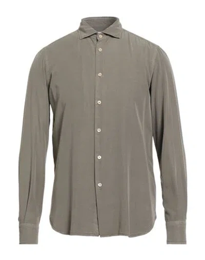 Boglioli Man Shirt Military Green Size 16 ½ Lyocell