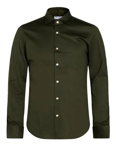 Boglioli Man Shirt Military Green Size 17 ¾ Cotton