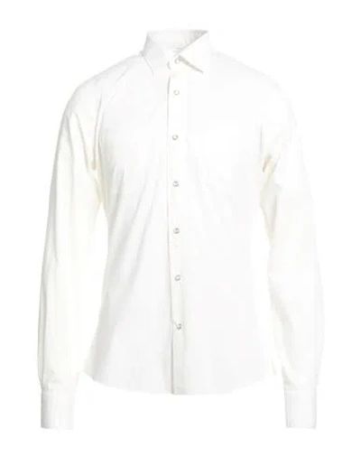 Boglioli Man Shirt Off White Size 15 ¾ Cotton