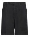 Boglioli Man Shorts & Bermuda Shorts Midnight Blue Size 32 Linen