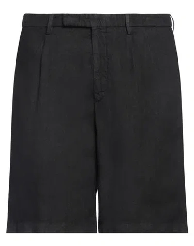 Boglioli Man Shorts & Bermuda Shorts Midnight Blue Size 32 Linen In Blue