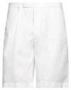 Boglioli Man Shorts & Bermuda Shorts White Size 32 Cotton, Linen