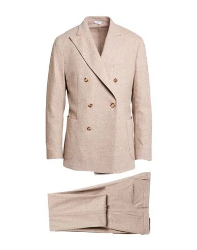 Boglioli Man Suit Beige Size 42 Wool, Polyamide, Silk, Polyester, Elastane