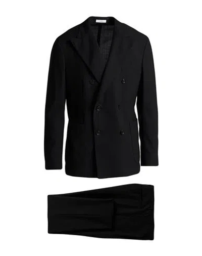 Boglioli Man Suit Black Size 36 Virgin Wool