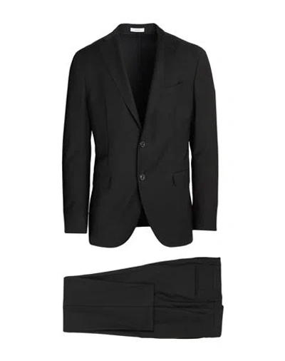 Boglioli Man Suit Black Size 36 Wool, Polyester, Elastane
