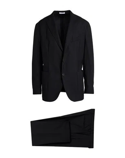 Boglioli Man Suit Black Size 44 Virgin Wool