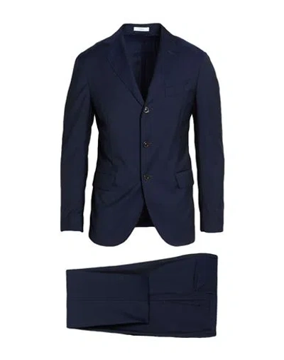 Boglioli Man Suit Blue Size 32 Virgin Wool