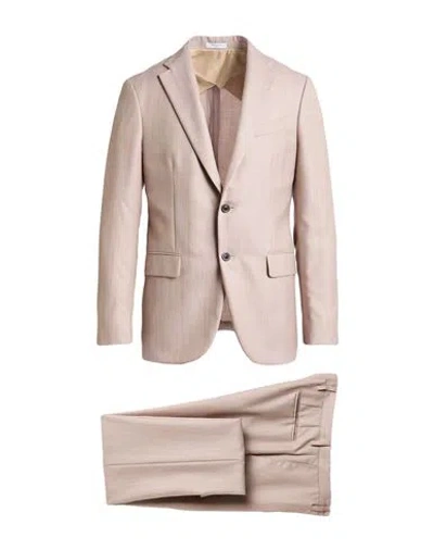 Boglioli Man Suit Blush Size 40 Virgin Wool, Silk In Pink
