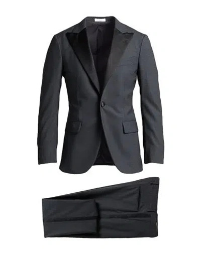 Boglioli Man Suit Charcoal Size 36 Virgin Wool In Grey
