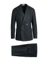 Boglioli Man Suit Charcoal Size 38 Virgin Wool In Gray