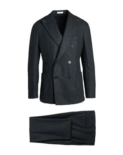 Boglioli Man Suit Charcoal Size 38 Virgin Wool In Gray