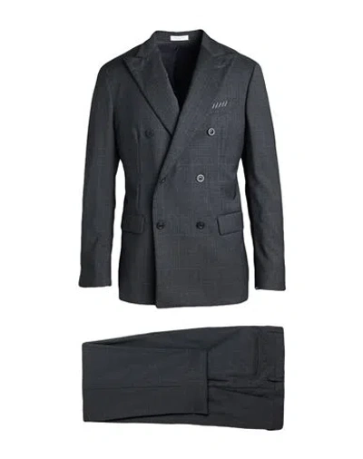 Boglioli Man Suit Charcoal Size 38 Virgin Wool In Gray