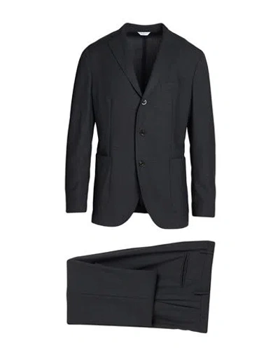 Boglioli Man Suit Charcoal Size 42 Virgin Wool In Gray