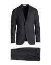 Boglioli Man Suit Midnight Blue Size 44 Virgin Wool In Gray