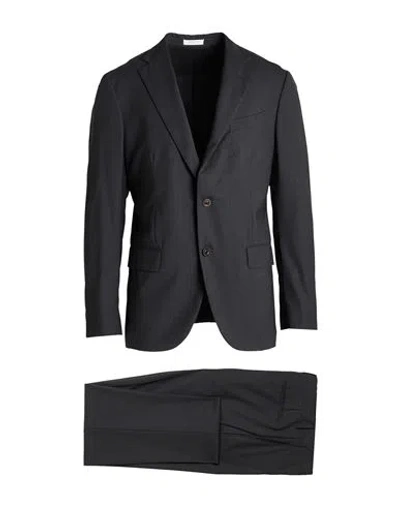 Boglioli Man Suit Charcoal Size 44 Virgin Wool In Gray