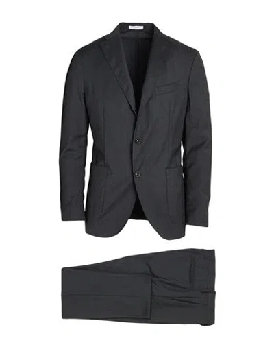 Boglioli Man Suit Charcoal Size 44 Virgin Wool In Gray