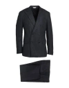 Boglioli Man Suit Charcoal Size 44 Virgin Wool, Polyester, Elastane In Gray