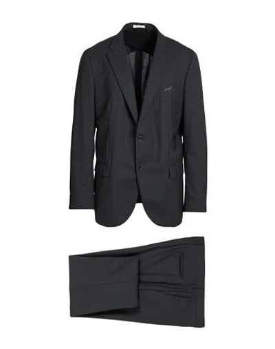 Boglioli Man Suit Charcoal Size 46 Virgin Wool In Gray