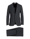 Boglioli Man Suit Charcoal Size 50 Virgin Wool In Grey