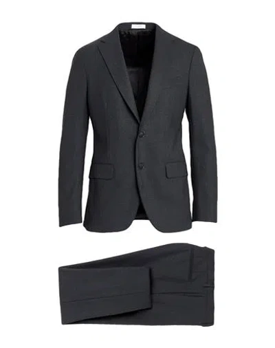 Boglioli Man Suit Charcoal Size 50 Virgin Wool In Grey