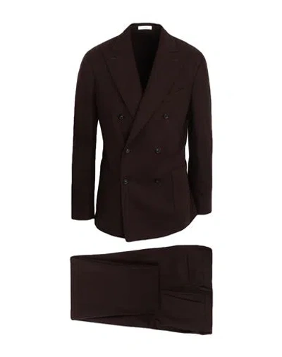 Boglioli Man Suit Cocoa Size 38 Virgin Wool In Brown