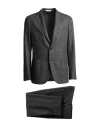 Boglioli Man Suit Dark Brown Size 46 Virgin Wool