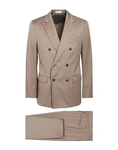 Boglioli Man Suit Dark Green Size 36 Virgin Wool