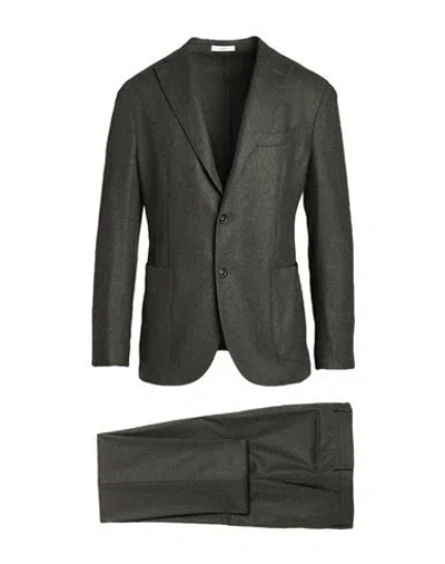 Boglioli Man Suit Dark Green Size 40 Virgin Wool, Polyamide, Acrylic, Cashmere, Elastane