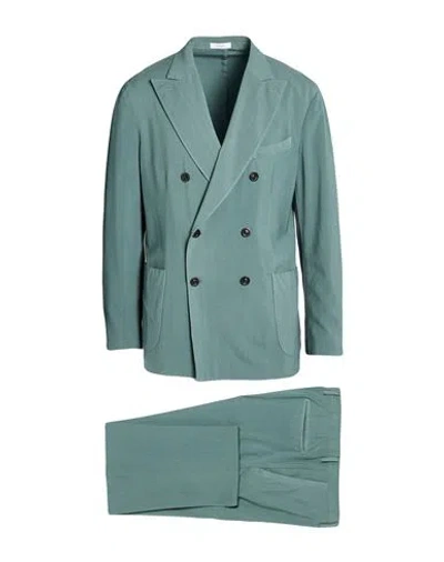 Boglioli Man Suit Green Size 46 Virgin Wool